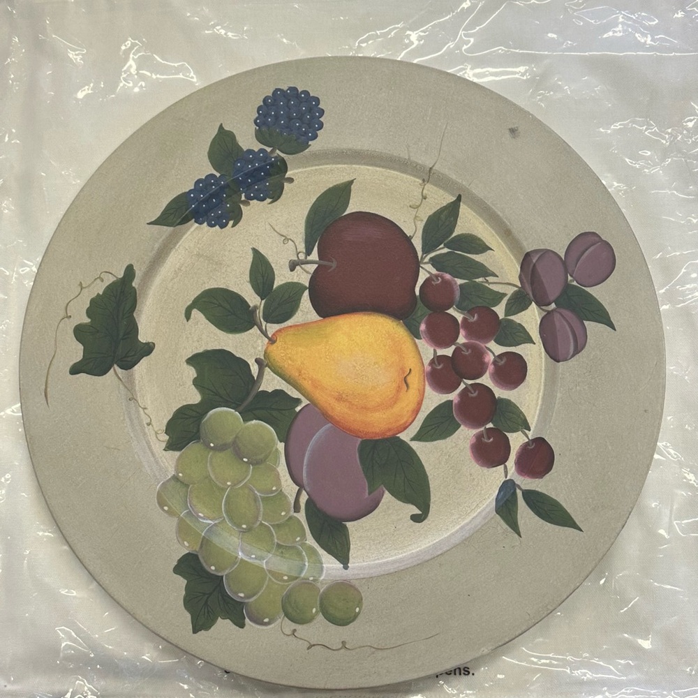 Vintage Home Interiors Fruit Plate Wall Art - Sonoma Collection